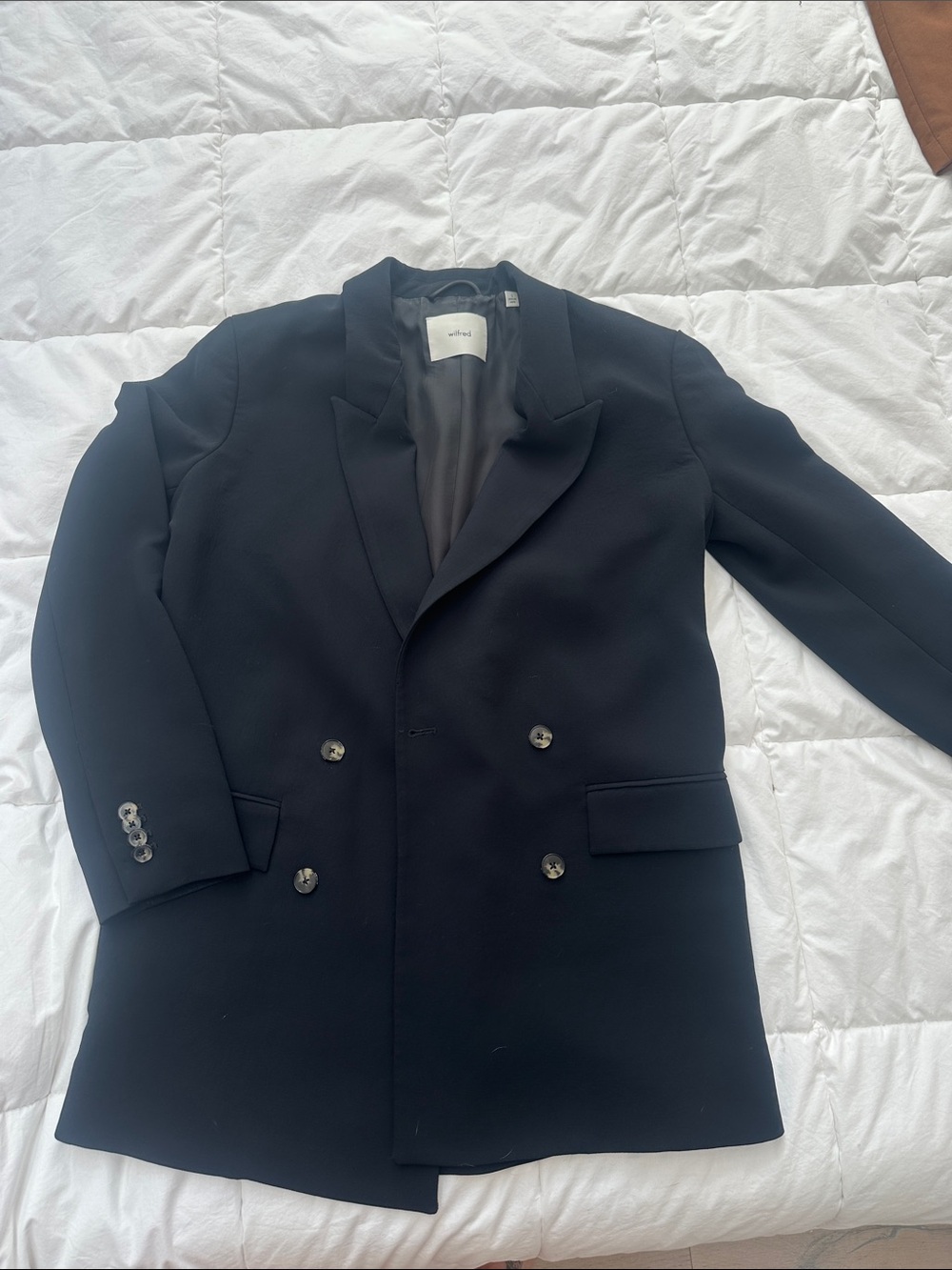 Men's Double-Breasted Black Blazer Jacket